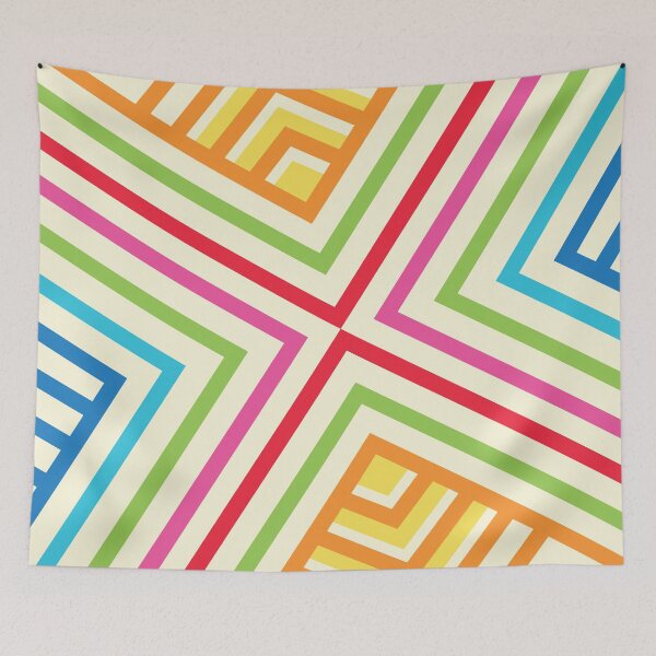 Item preview, Geometric panel for those who love a bit of brightness designed and sold by Gill Eggleston Design.