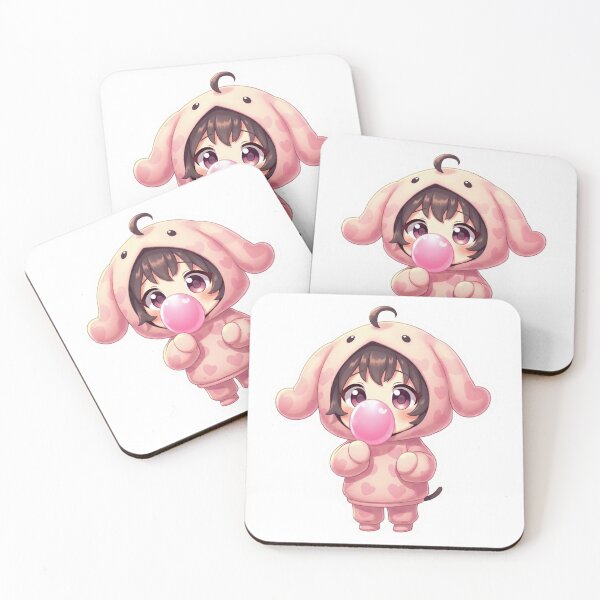 Item preview, Cute Chibi Valentine Rabbit Kawaii Illustration designed and sold by ArtzyFlow.