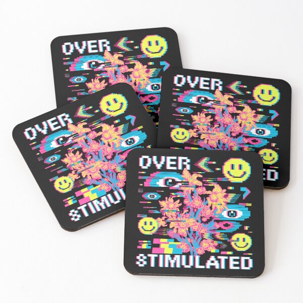 Item preview, Overstimulated Maximalism Weirdcore Glitch Graphic designed and sold by SplashTastic.