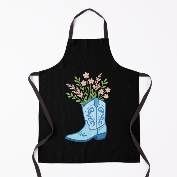 Item preview, Blue Cowboy Boot Flower Pot Illustration designed and sold by MountainD.