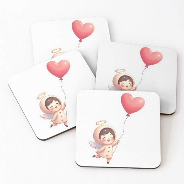 Item preview, Cute Chibi Valentine Heart Kawaii Illustration designed and sold by ArtzyFlow.