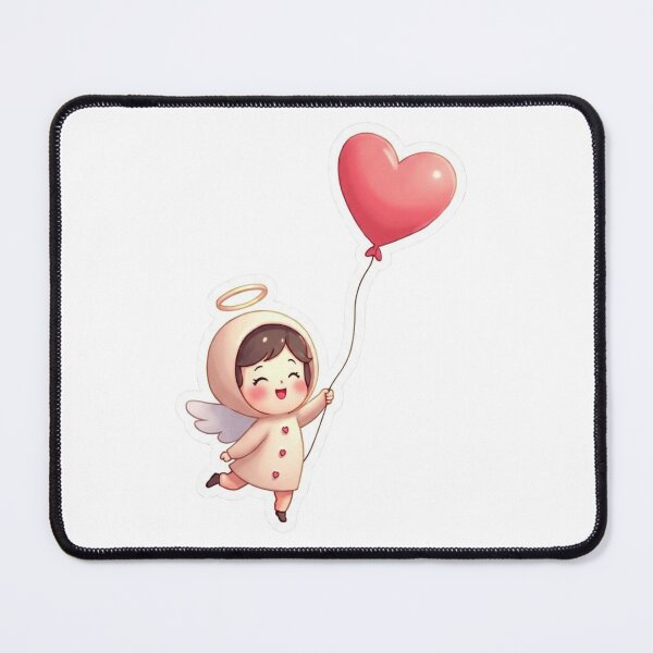 Item preview, Cute Chibi Valentine Heart Kawaii Illustration designed and sold by ArtzyFlow.