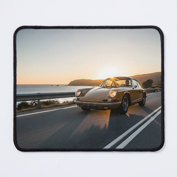 Item preview, Porsche 911 Vintage – Sunset Coastal Drive Poster designed and sold by Motorline44.