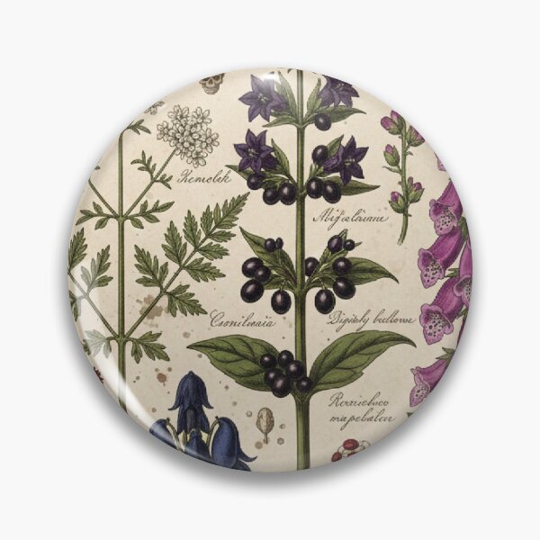 Item preview, Vintage Poison Garden - Dark Botanical Herbarium Illustration designed and sold by freackly.