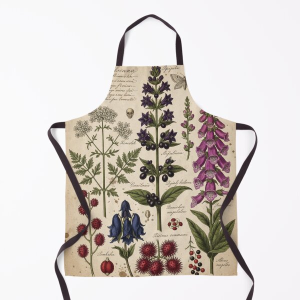 Item preview, Vintage Poison Garden - Dark Botanical Herbarium Illustration designed and sold by freackly.