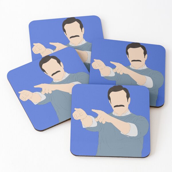 Artikelvorschau, Fan-Art-Porträtillustration von Coach Ted Lasso entworfen und verkauft von Still Silhouette.