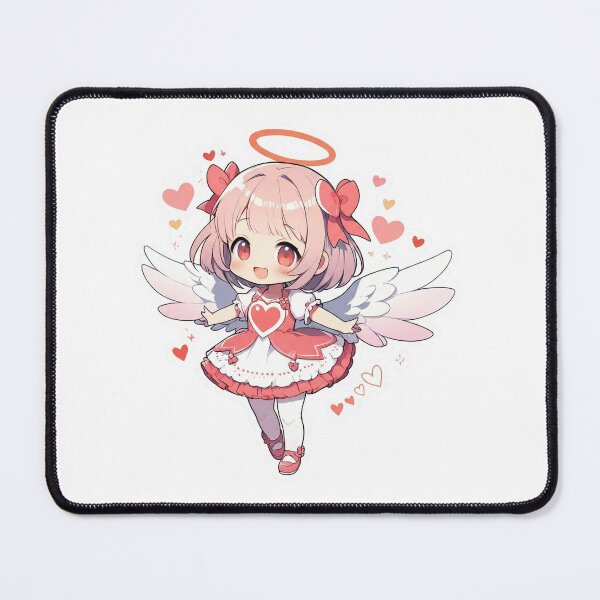 Item preview, Cute Chibi Valentine Fairy Kawaii Illustration designed and sold by ArtzyFlow.