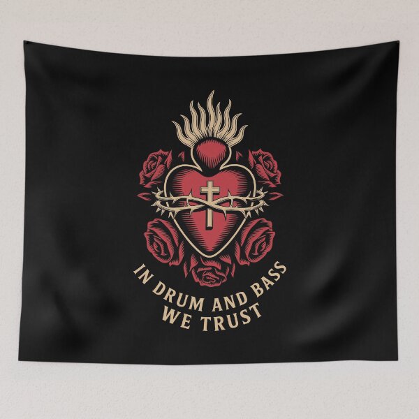 Item preview, In Drum & Bass We Trust – Sacred Rave Energy DnB Graphic designed and sold by paulo silveira.