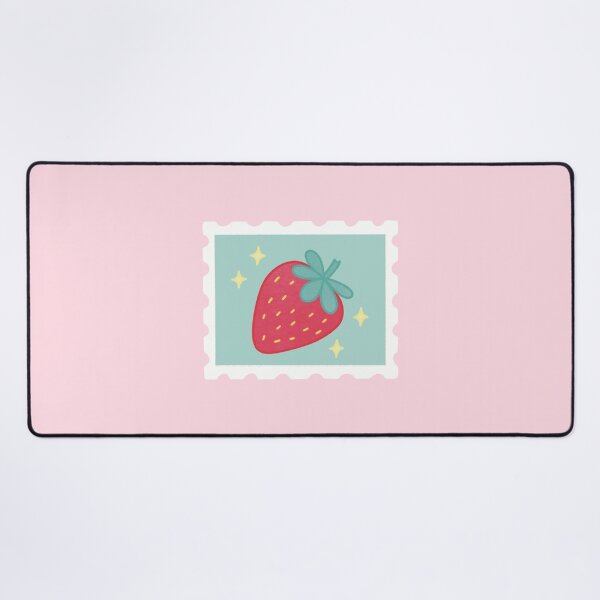 Item preview, Cute Red Strawberry and Sparkles Blue Green Postage Stamp designed and sold by winterpumpkin.