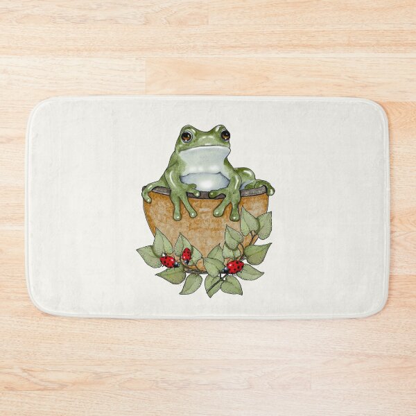 Item preview, Frog in Basket, Ladybugs, Garden, Hand Drawn designed and sold by JoyfulWhimsy.