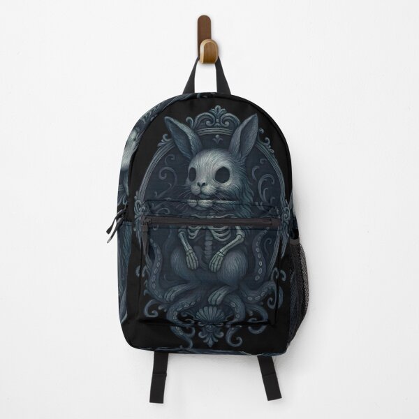 Item preview, Macabre Skeleton Bunny In Gothic Oval Frame designed and sold by Shoot-The-Moon.