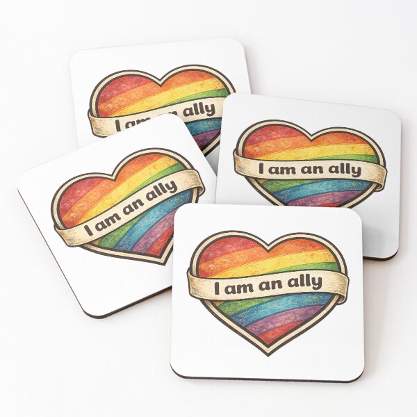 Item preview, I am an Ally Rainbow Heart designed and sold by Cathi Bertrand.