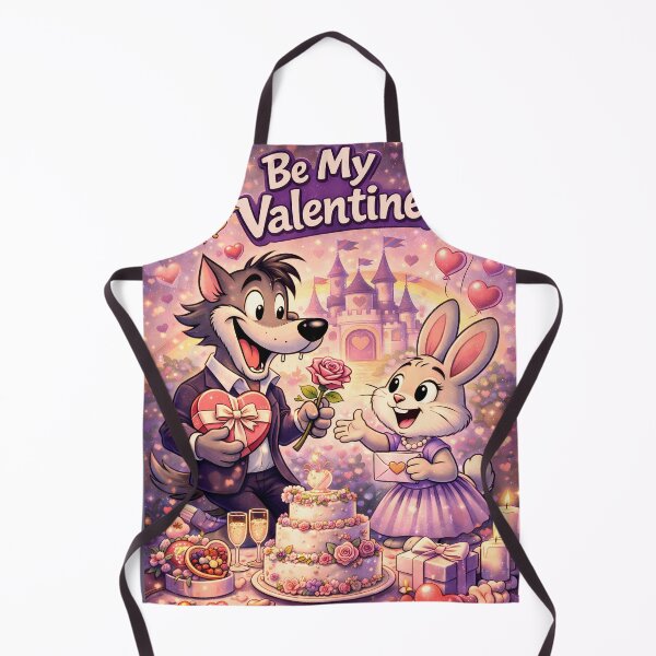 Item preview, Whimsical Wolf and Bunny Valentine’s Fairy Tale designed and sold by Dreamy Armine Art.