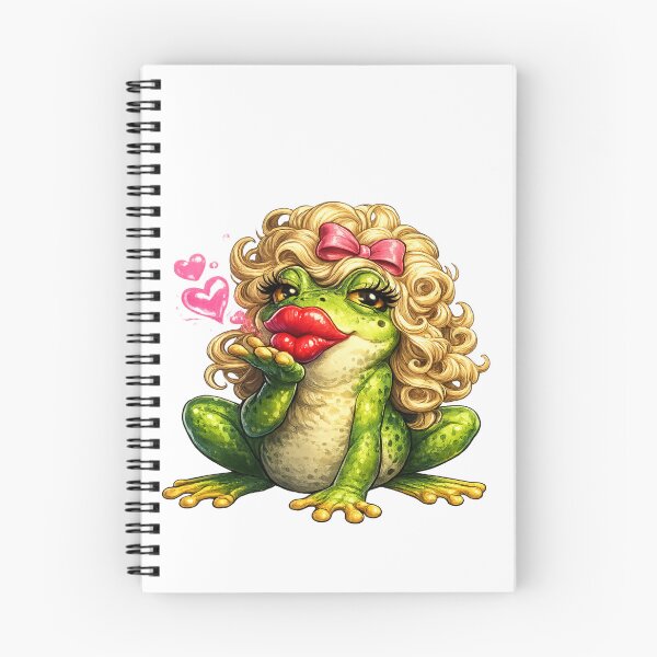 Item preview, Sassy Glam Frog Blowing Kiss  designed and sold by madebysiwa.