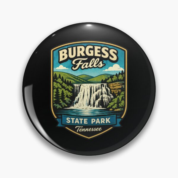 Item preview, Burgess Falls State Park Tennessee Vintage Badge designed and sold by MountainD.