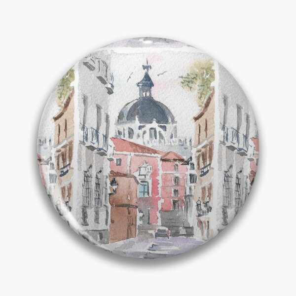 Item preview, Charming European Street Scene designed and sold by victoriaolsonart.