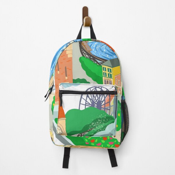 Item preview, Niagara Falls Landmarks Illustration - Colorful Travel & Adventure Art designed and sold by TorDesignClub.