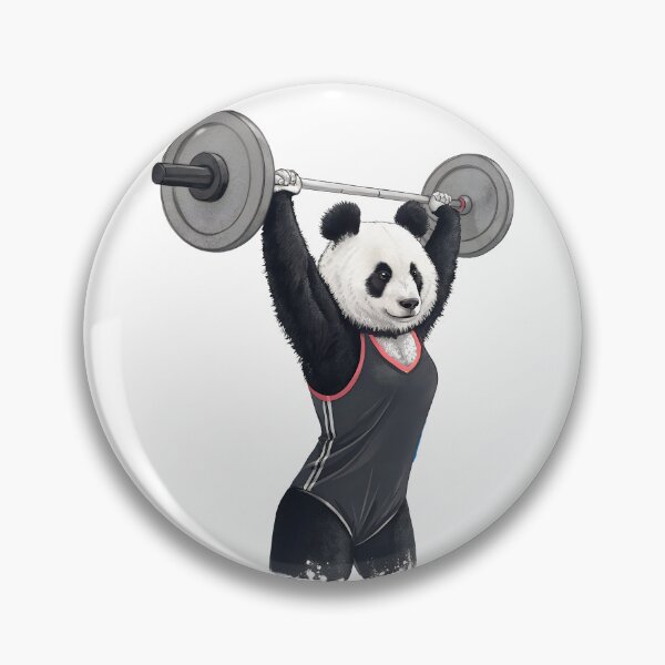 Item preview, Female Panda Weightlifting Strong Mom Art designed and sold by PLisasPets.