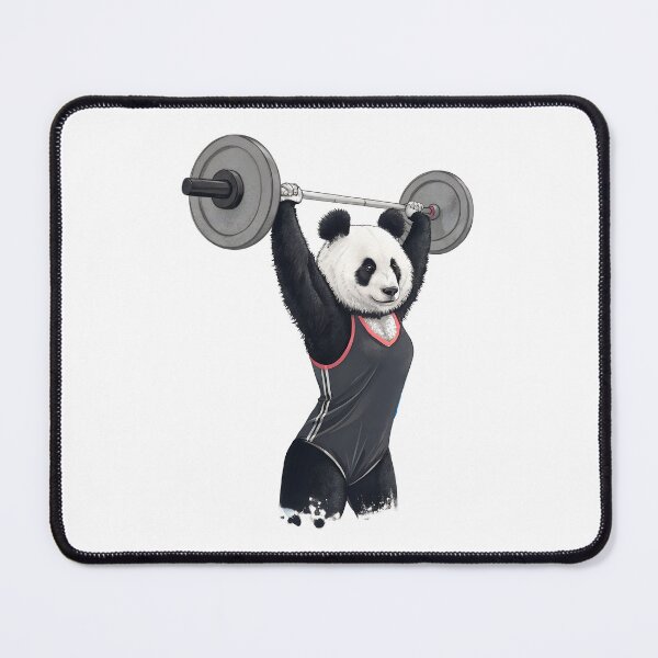 Item preview, Female Panda Weightlifting Strong Mom Art designed and sold by PLisasPets.