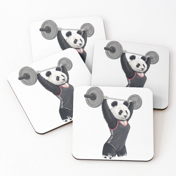 Item preview, Female Panda Weightlifting Strong Mom Art designed and sold by PLisasPets.