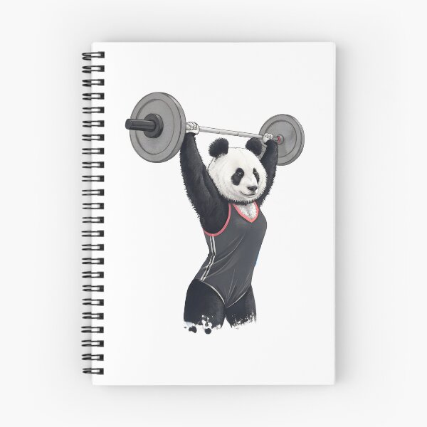 Item preview, Female Panda Weightlifting Strong Mom Art designed and sold by PLisasPets.