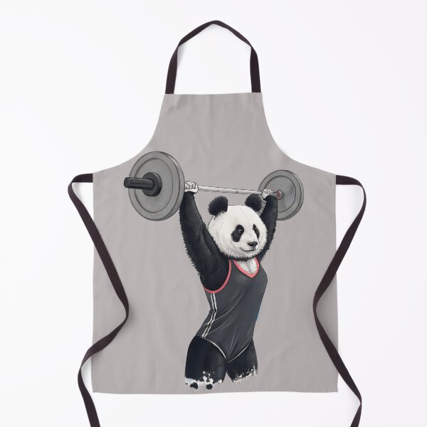 Item preview, Female Panda Weightlifting Strong Mom Art designed and sold by PLisasPets.