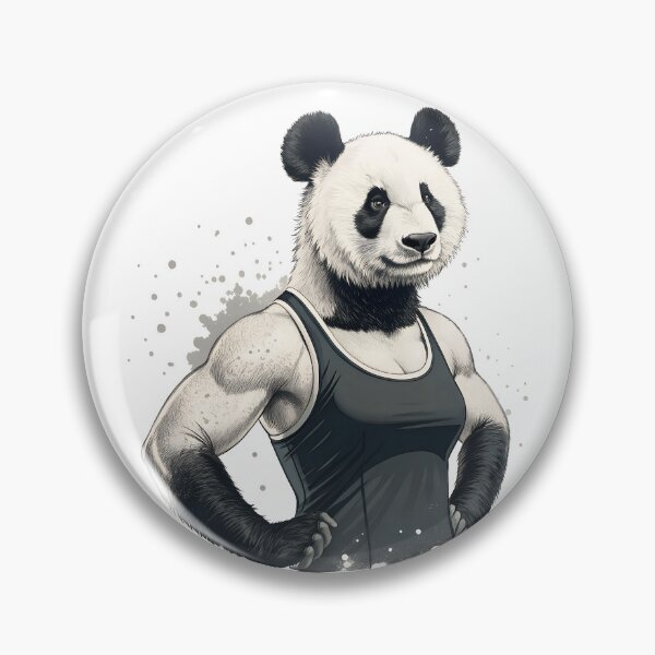 Item preview, Powerlifting Panda Mama Cute Fitness Illustration designed and sold by PLisasPets.