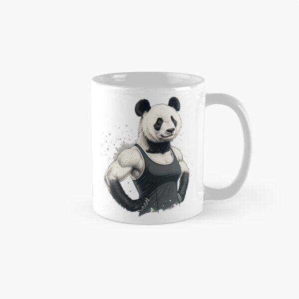 Item preview, Powerlifting Panda Mama Cute Fitness Illustration designed and sold by PLisasPets.