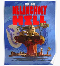 On Melancholy Hill - Gorillaz Poster