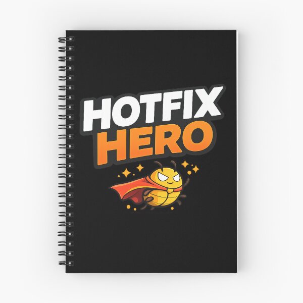Artikelvorschau, Hotfix-Held – Lustiger Entwickler-Bug-Superhelden-Codierungsdesign entworfen und verkauft von Vasil Dimitrov.