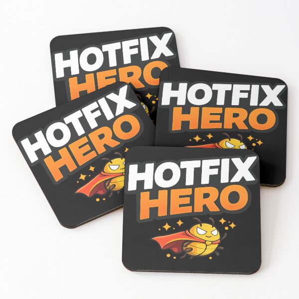 Item preview, Hotfix Hero – Funny Developer Bug Superhero Coding Design designed and sold by Vasil Dimitrov.