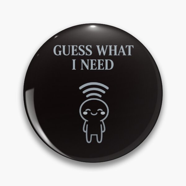Item preview, GUESS WHAT I NEED – Funny Minimalist WiFi Design designed and sold by FrameFlow.