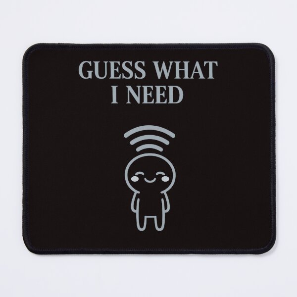 Item preview, GUESS WHAT I NEED – Funny Minimalist WiFi Design designed and sold by FrameFlow.