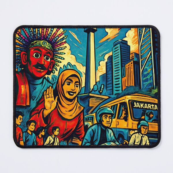 Item preview, Jakarta, city | Comics - Cartoon style designed and sold by ComicsFactory.