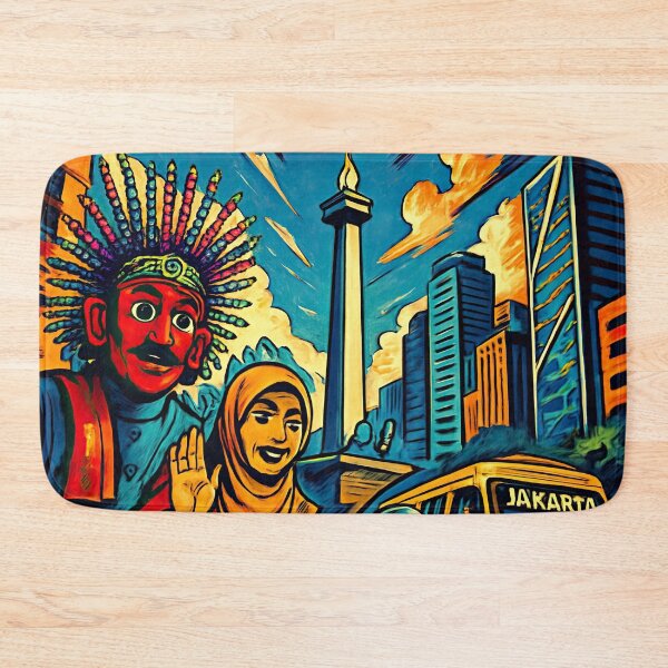 Item preview, Jakarta, city | Comics - Cartoon style designed and sold by ComicsFactory.