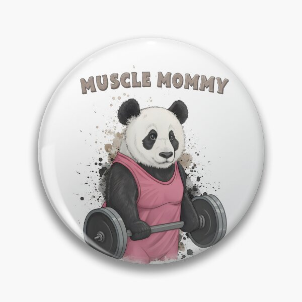 Item preview, Powerlifting Panda Mama Cute Fitness Illustration designed and sold by PLisasPets.