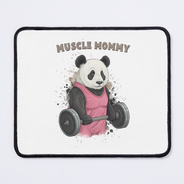 Item preview, Powerlifting Panda Mama Cute Fitness Illustration designed and sold by PLisasPets.