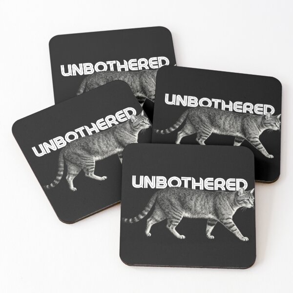 Item preview, Unbothered Cat – Minimal Attitude Design designed and sold by CatVibesStudio.