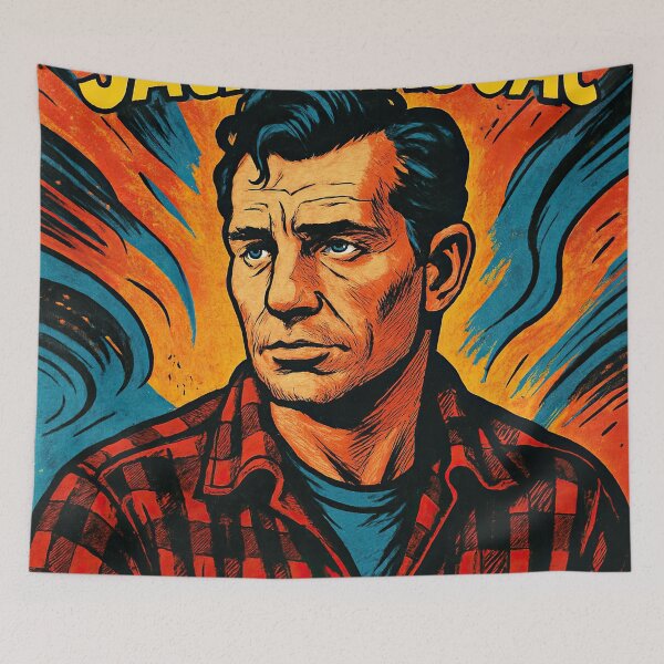 Item preview, Jack Kerouac, author | Comics - Cartoon style designed and sold by ComicsFactory.