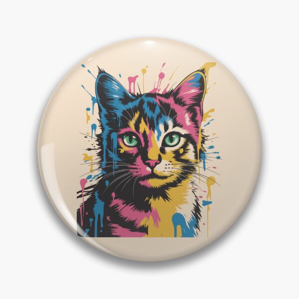 Item preview, Pop Art Cat Classic T-shirt For Cat Lovers designed and sold by PaulaArtworks.