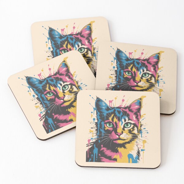 Item preview, Pop Art Cat Classic T-shirt For Cat Lovers designed and sold by PaulaArtworks.