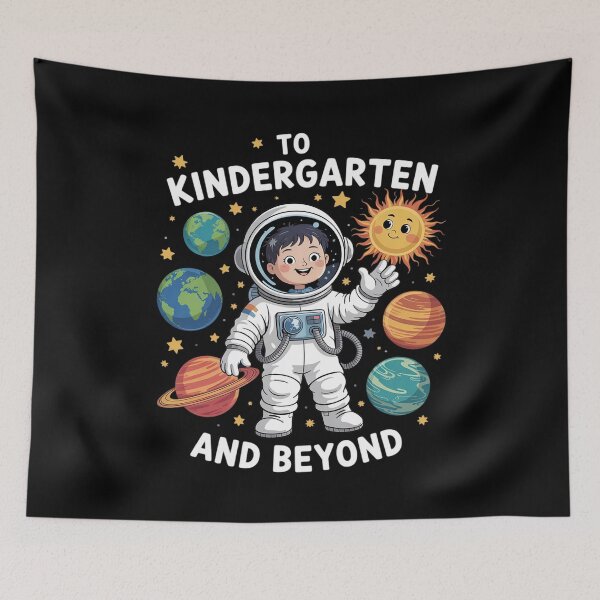 Item preview, Kindergarten Beyond Astronaut Planet Back School First Days designed and sold by joyouartArt.