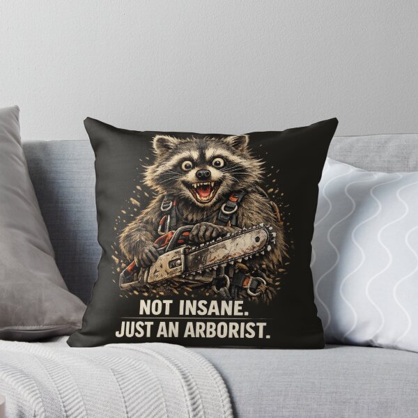 Item preview, Arborist Funny Raccoon Chainsaw Design designed and sold by Meandmyshop.