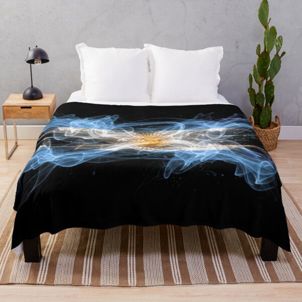 Item preview, Argentina Flag Abstract Smoke Energy Art designed and sold by FUIRY .