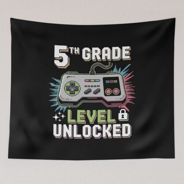 Item preview, Level 5th Grade Unlocked Back To School First Day Boys Girls designed and sold by joyouartArt.