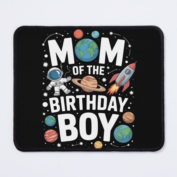 Item preview, Mom Of The Birthday Boy Astronaut Family Space Planets designed and sold by joyouartArt.