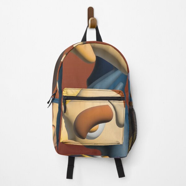 Item preview, Surreal Portrait Abstract Faces 3D Digital Character Illustration Orange Blue designed and sold by Jacob Hokanson.