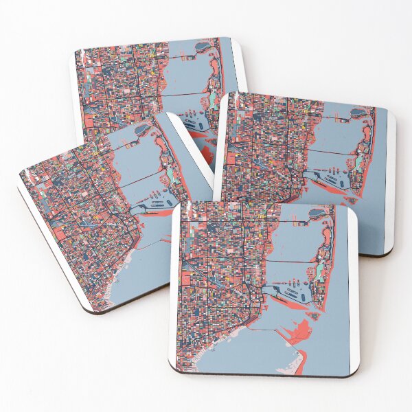 Item preview, Miami Florida Abstract Art designed and sold by parmarmedia.
