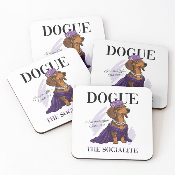 Item preview, Dachshund DOGUE Socialite - Main Character Fashion Dog designed and sold by KojourinArt.