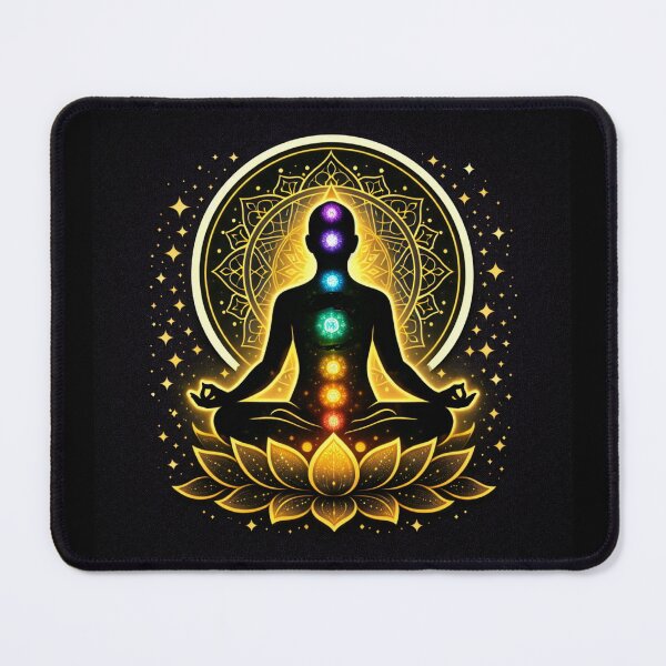 Item preview, Meditating With The Seven Chakras Lotus Flower designed and sold by Myra365Art.